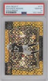 Davante Adams from the 2022 Panini Select set featuring a Gold Prizm parallel graded by PSA and given an overall grade of 10.