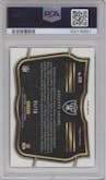 Davante Adams from the 2022 Panini Select set featuring a Gold Prizm parallel graded by PSA and given an overall grade of 10.