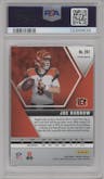 Joe Burrow from the 2020 Panini Mosaic set featuring a Pink Camo parallel graded by PSA and given an overall grade of 10.