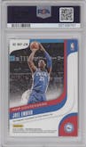 Joel Embiid from the 2018-19 Panini Contenders set graded by PSA and given an overall grade of 8.