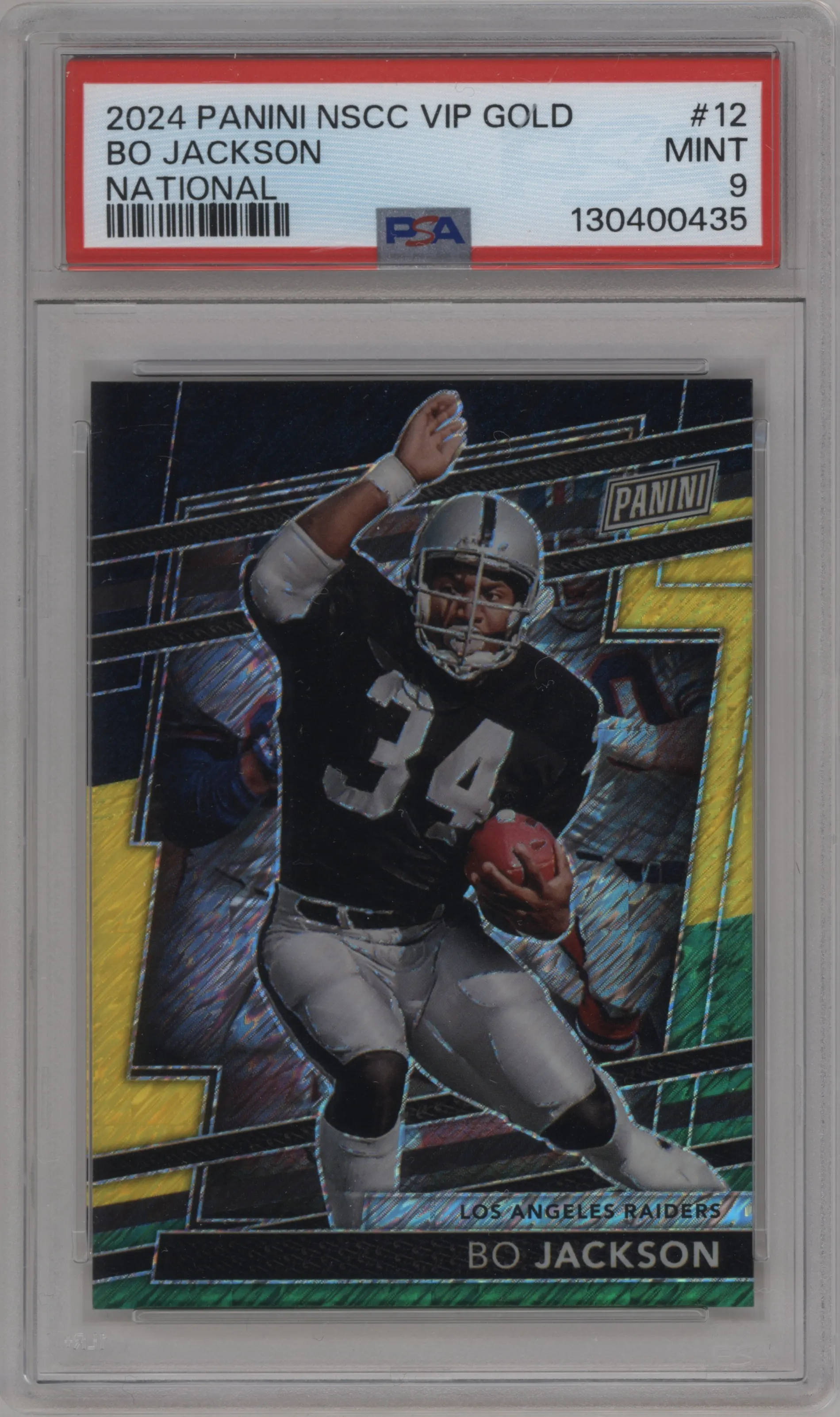 2024 Panini The National VIP Gold Pack Bo Jackson National #12 PSA 9