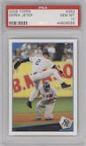 Derek Jeter from the 2009 Topps set graded by PSA and given an overall grade of 10.