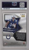 Alec Pierce from the 2022 Panini Mosaic set featuring a Gold  parallel graded by PSA and given an overall grade of 10.