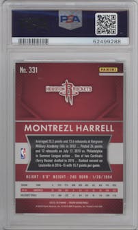 Montrezl Harrell from the 2015-16 Panini Prizm  set graded by PSA and given an overall grade of 10.
