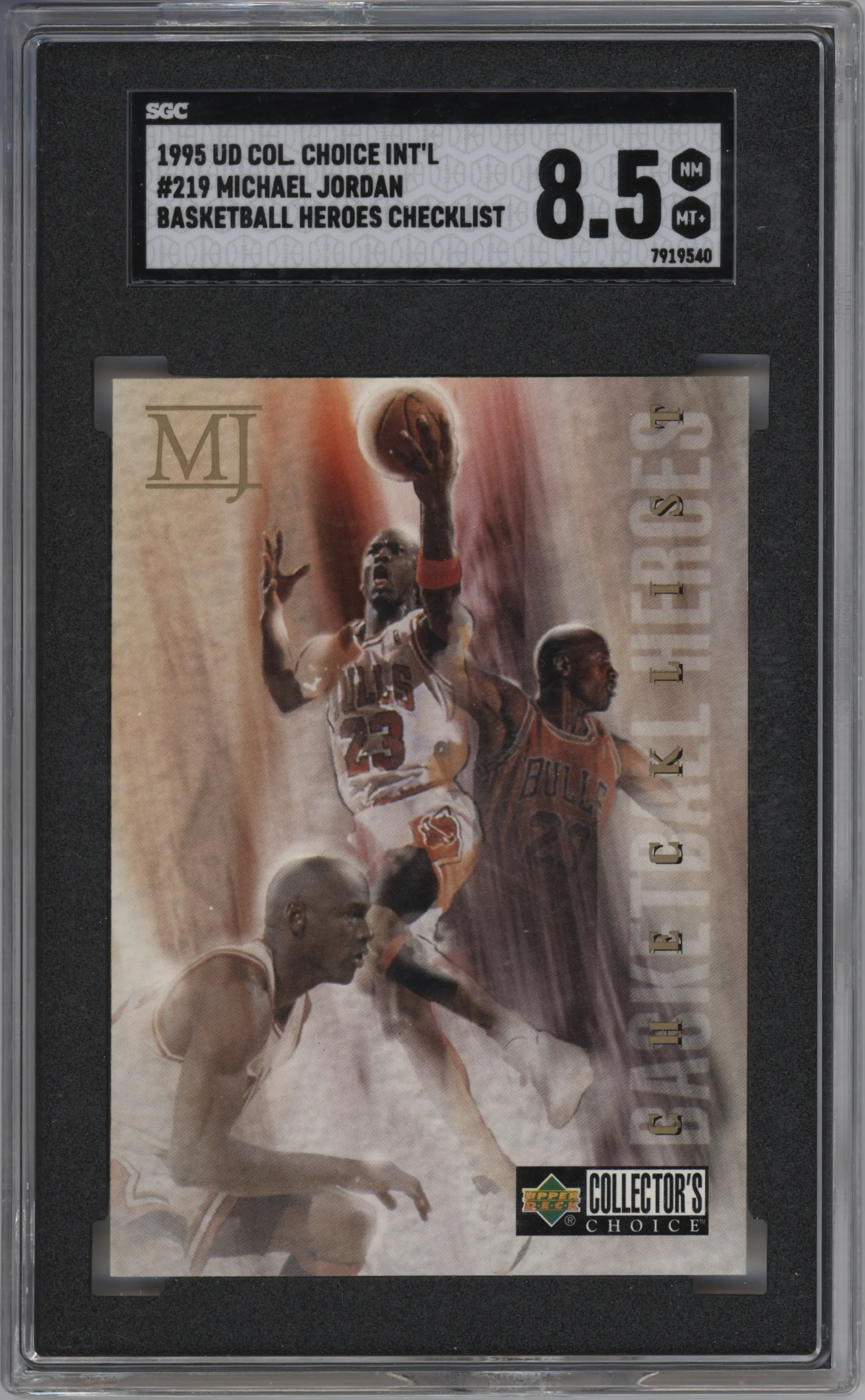 1994 Upper Deck Collector's Choice French Michael Jordan #219 SGC 8.5