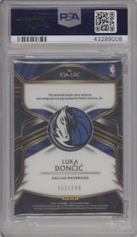 Luka Doncic from the 2018-19 Panini Select  set graded by PSA and given an overall grade of 10.