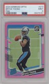 Bryce Young from the 2023 Donruss Optic set featuring a Pink parallel graded by PSA and given an overall grade of 9.
