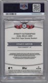 Evan Carter from the 2024 Topps Dynasty set graded by PSA and given an overall grade of 8.