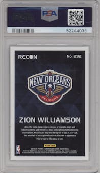 Zion Williamson from the 2019-20 Panini Chronicles  set graded by PSA and given an overall grade of 10.