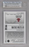 Matas Buzelis from the 2024-25 Panini Prizm set graded by Beckett and given an overall grade of 9.