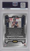 C.J. Stroud from the 2023 Panini Prizm set featuring a Silver Prizm parallel graded by PSA and given an overall grade of 9.