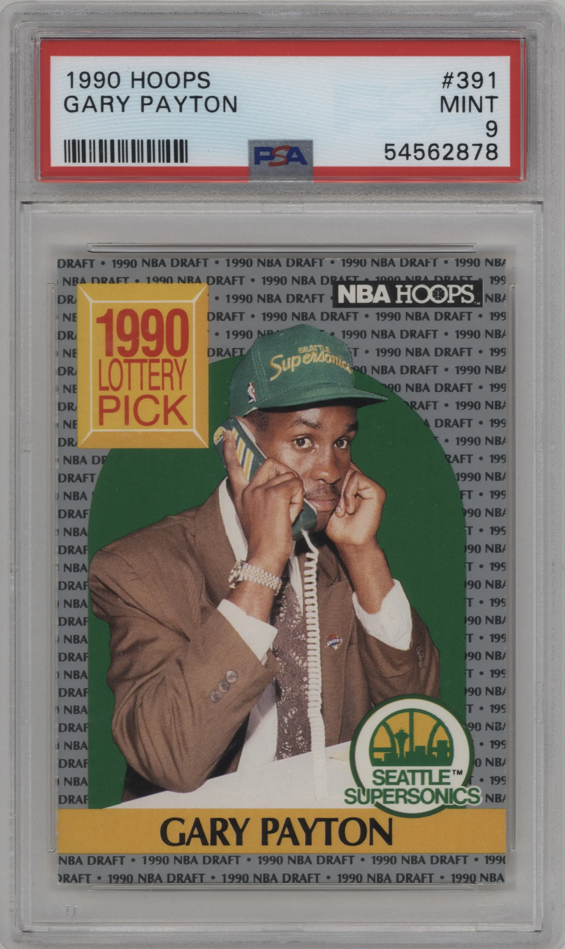 1990 NBA Hoops Gary Payton #391 PSA 9