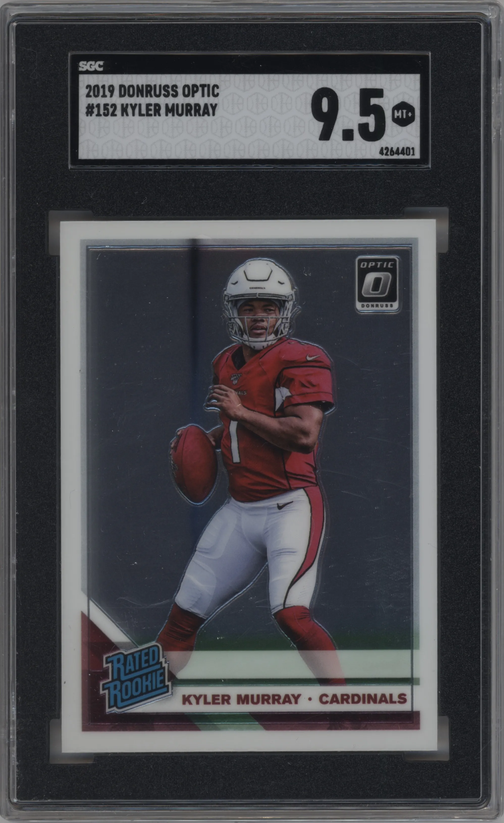 2019 Panini Donruss Optic Rated Rookie Kyler Murray SGC 9.5