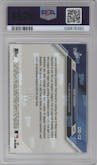 Roki Sasaki from the 2024-25 Topps Now Off-Season set graded by PSA and given an overall grade of 10.