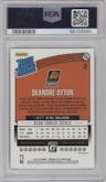 Deandre Ayton from the 2018-19 Panini Donruss Optic set featuring a Black Velocity parallel graded by PSA and given an overall grade of 9.