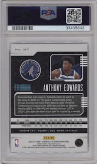 Anthony Edwards from the 2020-21 Panini Chronicles set graded by PSA and given an overall grade of 9.