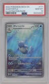 Wartortle from the 2023 Pokemon SV set graded by PSA and given an overall grade of 10.