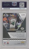 Jordan Love from the 2020 Panini Mosaic set graded by PSA and given an overall grade of 10.