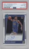  Moses Moody from the 2021-22 Panini Donruss Optic set graded by PSA and given an overall grade of 10.