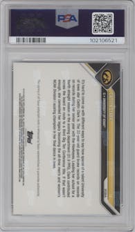 Caitlin Clark from the 2023-24 Bowman U Now NCAA March Madness set graded by PSA and given an overall grade of 10.