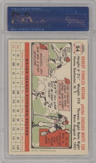 Bob Keegan from the 1956 Topps set graded by PSA and given an overall grade of 6.