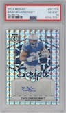 Zach Charbonnet from the 2024 Panini Mosaic set graded by PSA and given an overall grade of 10.