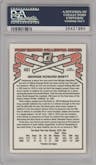 George Brett from the 1981 Donruss set graded by PSA and given an overall grade of 9.