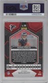 Michael Penix Jr. from the 2024 Panini Mosaic set featuring a Red Camo parallel graded by PSA and given an overall grade of 9.