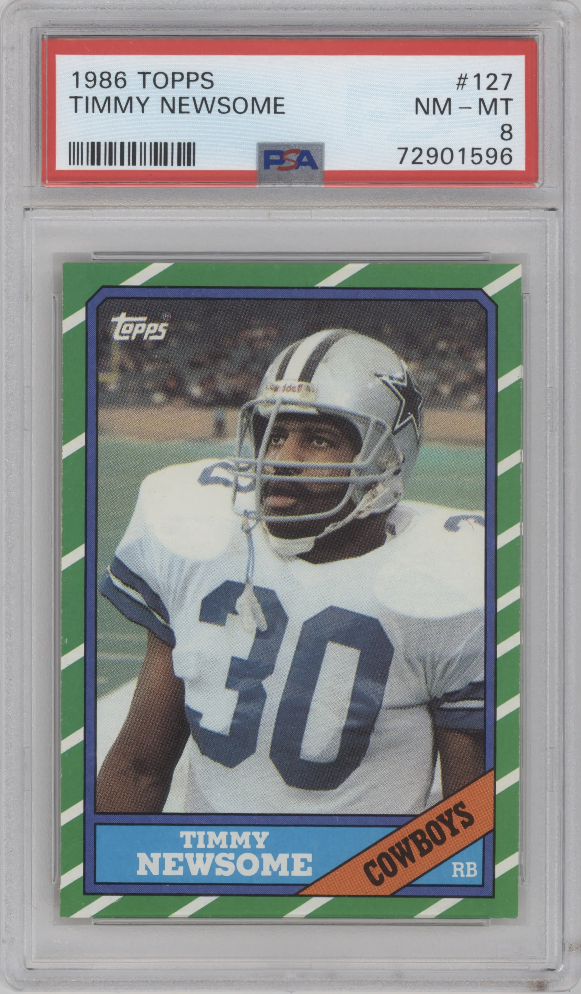 1986 Topps Timmy Newsome PSA 8