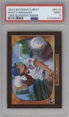 Shota Imanaga from the 2024 Bowman's Best set graded by PSA and given an overall grade of 9.