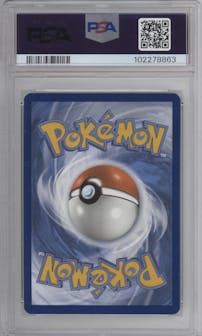 Groudon from the 2023 Pokemon SV set graded by PSA and given an overall grade of 9.