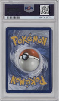 Gyarados VMAX from the 2021 Pokemon SWSH set graded by PSA and given an overall grade of 10.