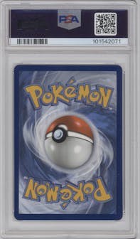 Gyarados VMAX from the 2021 Pokemon SWSH set graded by PSA and given an overall grade of 10.