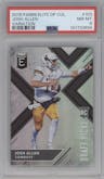 Josh Allen from the 2018 Panini Elite Draft Picks Collegiate set graded by PSA and given an overall grade of 8.