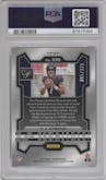 C.J. Stroud from the 2023 Panini Prizm set featuring a Purple Ice parallel graded by PSA and given an overall grade of 10.