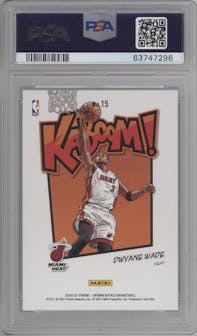 Dwyane Wade from the 2020-21 Panini Crown Royale set graded by PSA and given an overall grade of 9.