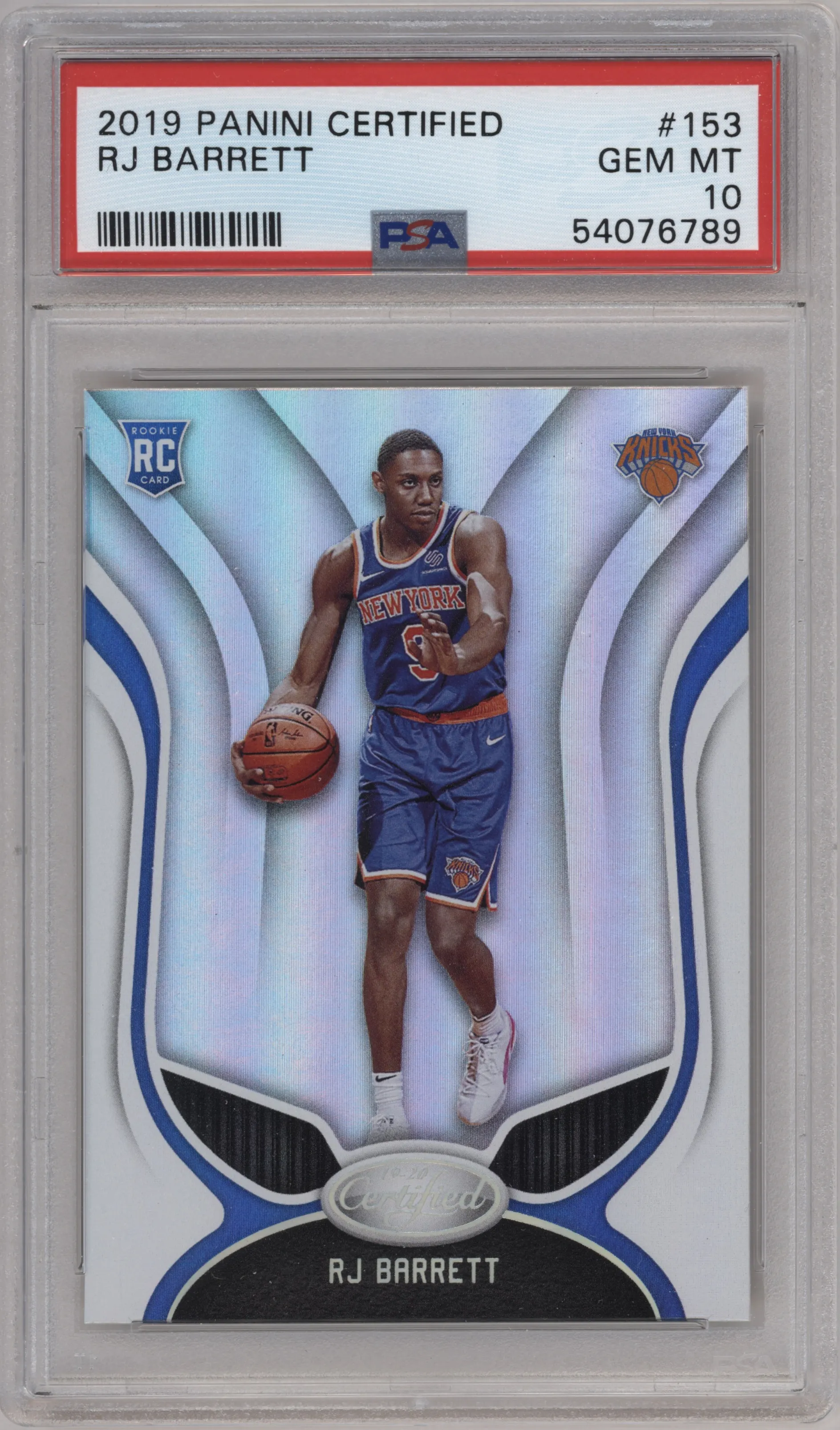 2019 Panini Certified RJ Barrett #153 PSA 10