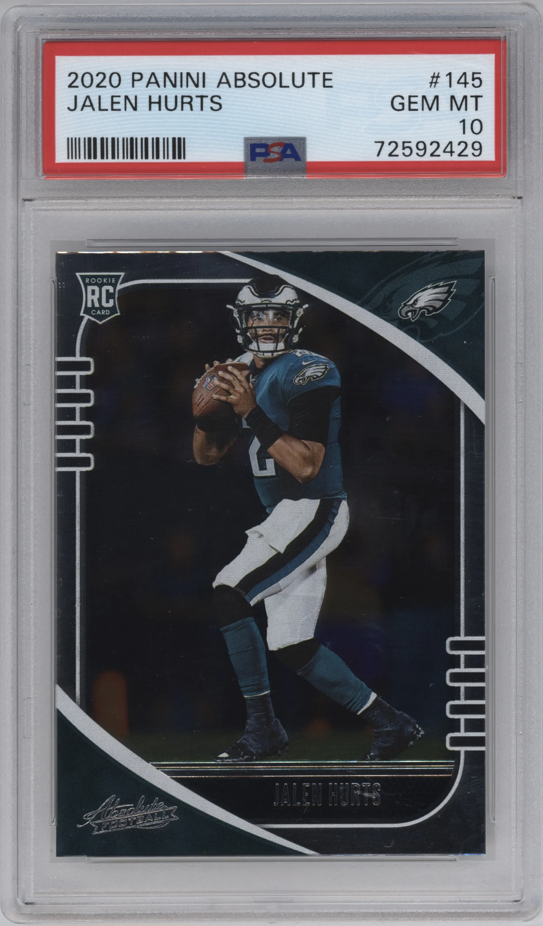 2020 Panini Absolute Jalen Hurts #145 PSA 10