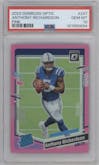 Anthony Richardson from the 2023 Donruss Optic set featuring a Pink parallel graded by PSA and given an overall grade of 10.