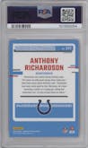 Anthony Richardson from the 2023 Donruss Optic set featuring a Pink parallel graded by PSA and given an overall grade of 10.