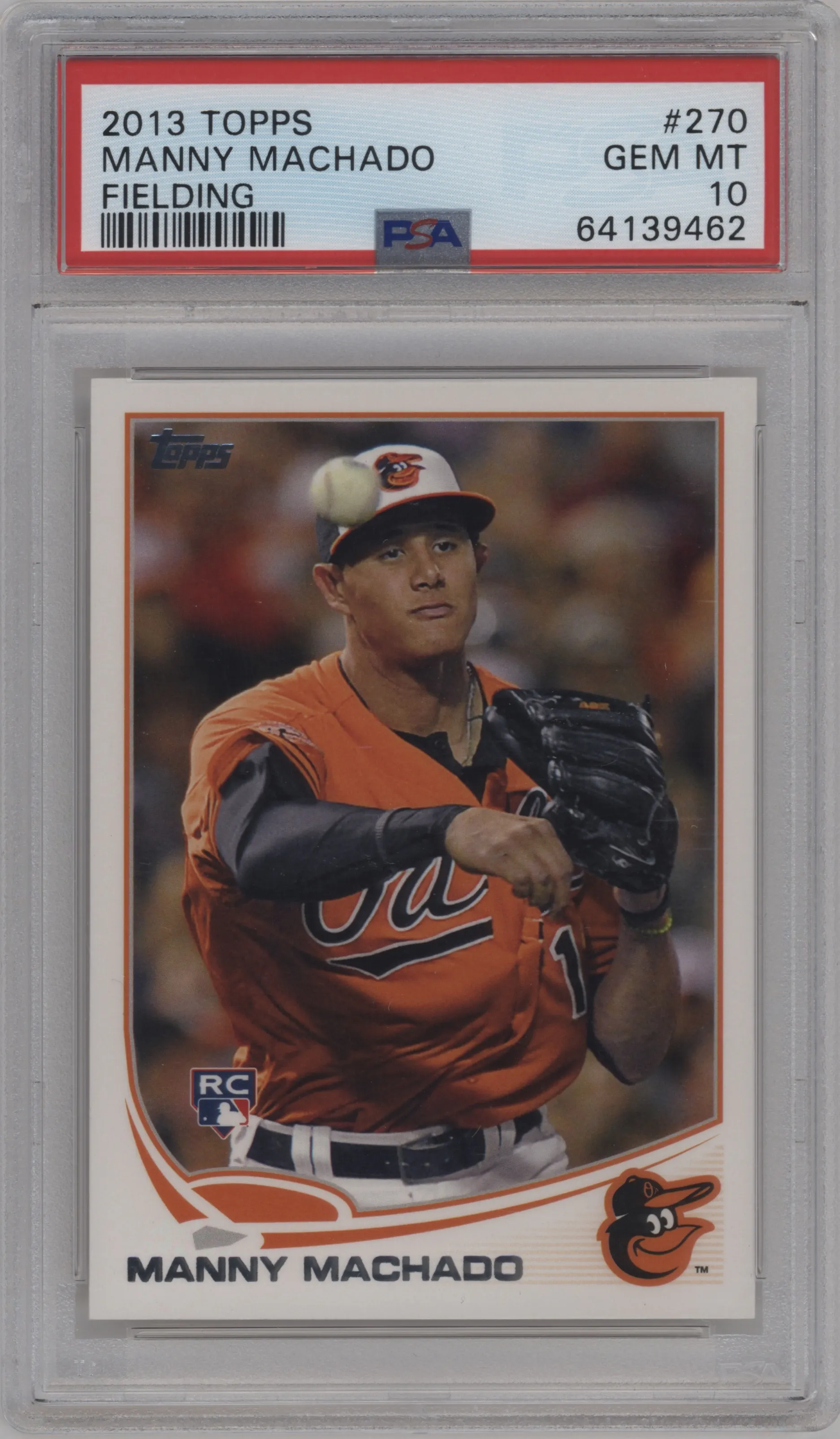 2013 Topps Manny Machado #270 PSA 10