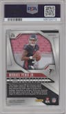 Michael Penix Jr. from the 2024 Panini Prizm set featuring a Orange Ice parallel graded by PSA and given an overall grade of 9.