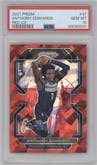 Anthony Edwards from the 2021-22 Panini Prizm  set featuring a Red Ice parallel graded by PSA and given an overall grade of 10.