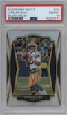 Jordan Love from the 2020 Panini Select set featuring a Silver Prizm parallel graded by PSA and given an overall grade of 10.
