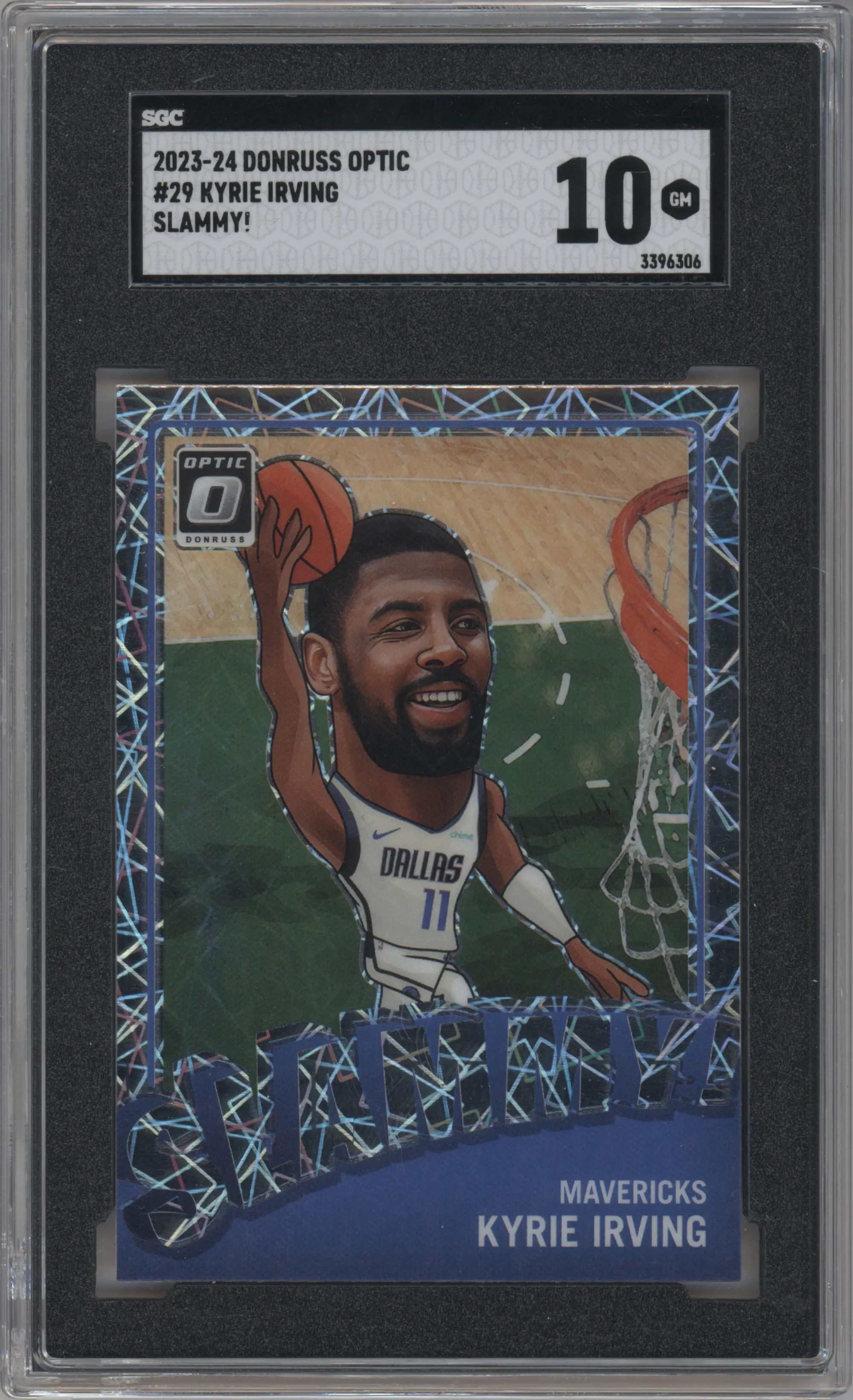 2023 Donruss Optic Slammy! Kyrie Irving SGC 10