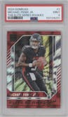 Michael Penix Jr. from the 2024 Donruss set graded by PSA and given an overall grade of 9.