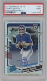 Tommy DeVito  from the 2023 Donruss Optic set featuring a Holo parallel graded by PSA and given an overall grade of 9.