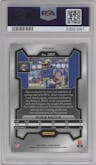 Puka Nacua from the 2023 Panini Prizm set featuring a Orange Ice parallel graded by PSA and given an overall grade of 10.