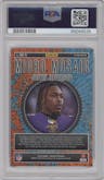 Justin Jefferson from the 2023 Panini Mosaic set graded by PSA and given an overall grade of 9.