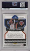 Quentin Grimes from the 2021-22 Panini Prizm  set featuring a Red Ice parallel graded by PSA and given an overall grade of 10.